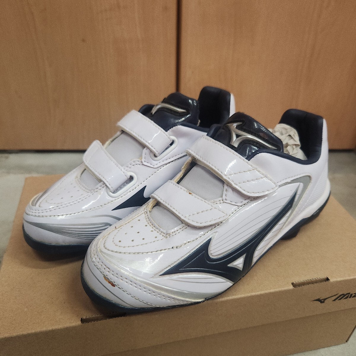 新品未使用！自宅保管品 ミズノ MIZUNO 少年野球 スパイク ネイビー 20.0㌢ マジックテープ ZETT ゼット ASICS アシックス ssk 