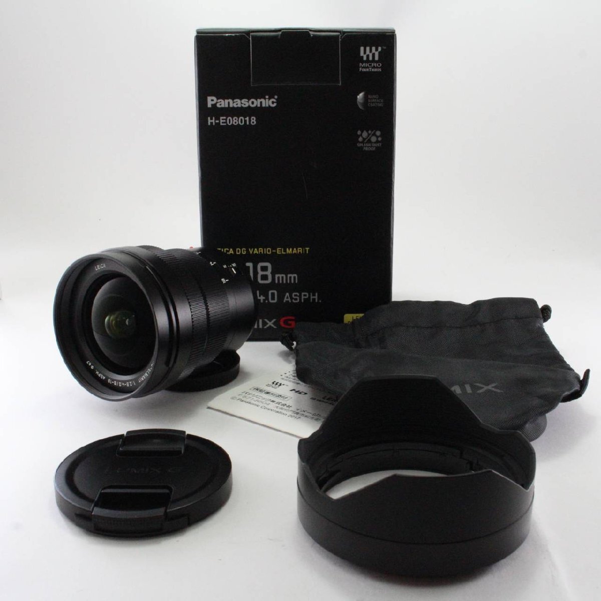 パナソニック(Panasonic) 超広角ズームレンズ マイクロフォーサーズ用 ライカ DG VARIO-ELMARIT 8-18mm F2.8-4.0 H-E08018