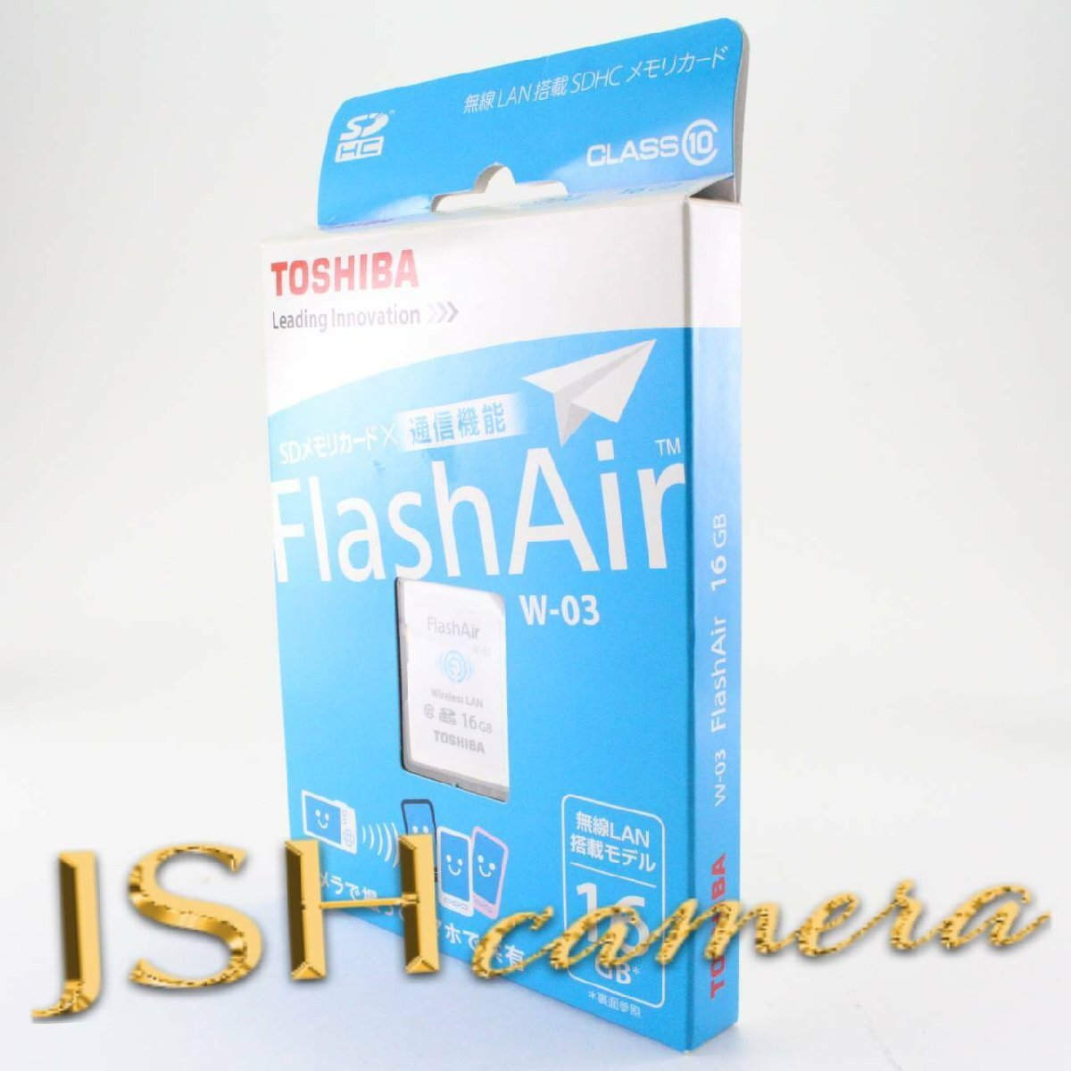 【中古】TOSHIBA 無線LAN搭載 FlashAir SDHCカード 16GB Class10 日本製 (国内正規品) SD-WE016G