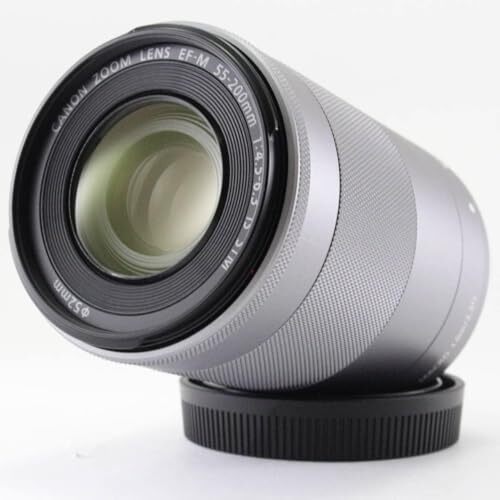 Canon 望遠ズームレンズ EF-M55-200mm F4.5-6.3 IS STM(シルバー) ミラーレス専用 EF-M55-200ISSTMSL