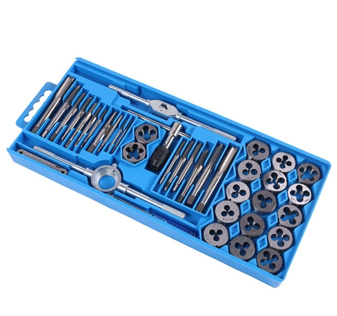 タップダイスセット 40pcs ネジ山 修復キット 修正 ネジ穴 ボルト穴 ネジ切り 40ピース ネジトラブル 工具