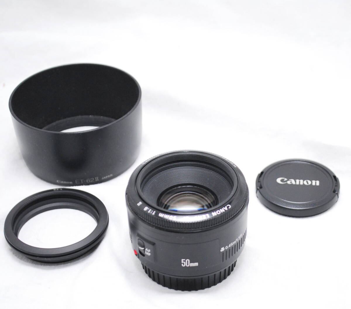 【新品級の超美品・純正フード付き】Canon キヤノン EF 50mm F1.8 Ⅱ