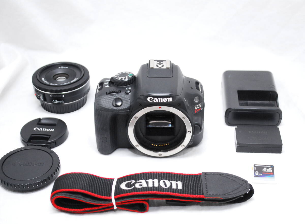 【超美品 5000ショット・SDカード付き】Canon キヤノン Kiss X7 EF 40mm F2.8 STM