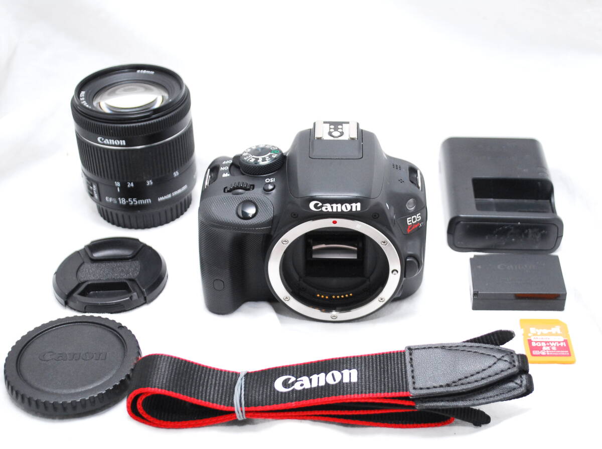 【新品同様の超美品 1000ショット・SDカード付き】Canon キヤノン Kiss X7 EFーS 18-55mm F4-5.6 IS STM