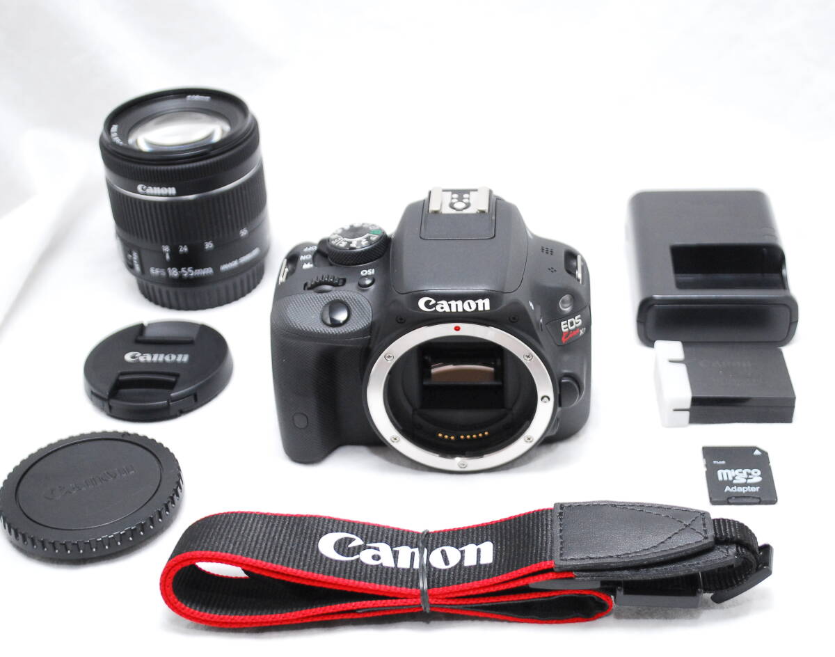 【新品級の超美品 2000ショット・SDカード付き】Canon キヤノン Kiss X7 EF-S 18-55mm F4-5.6 IS STM