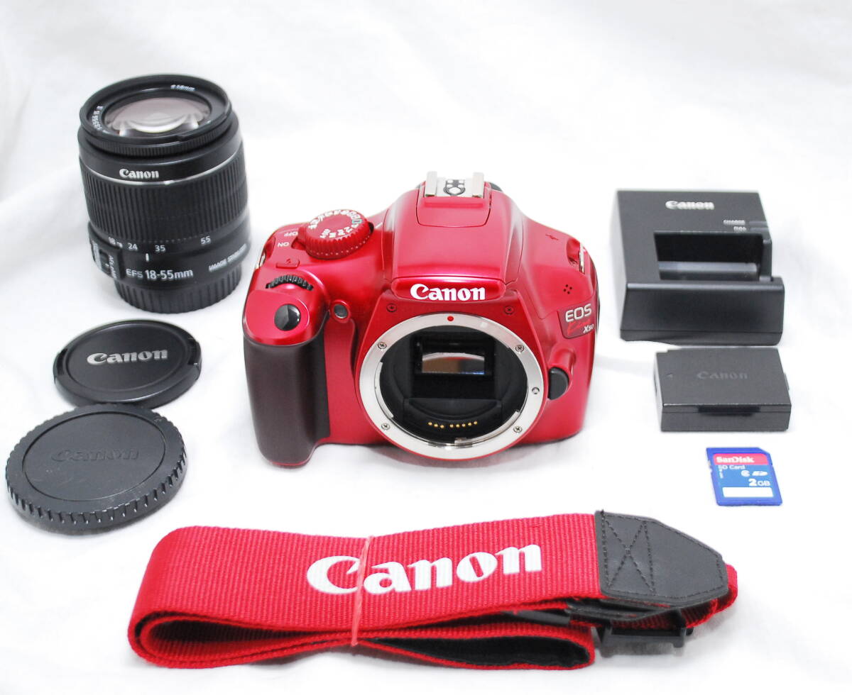 【新品級の超美品 4000ショット・SDカード付き】Canon キヤノン Kiss X50 EF-S 18-55mm IS Ⅱ