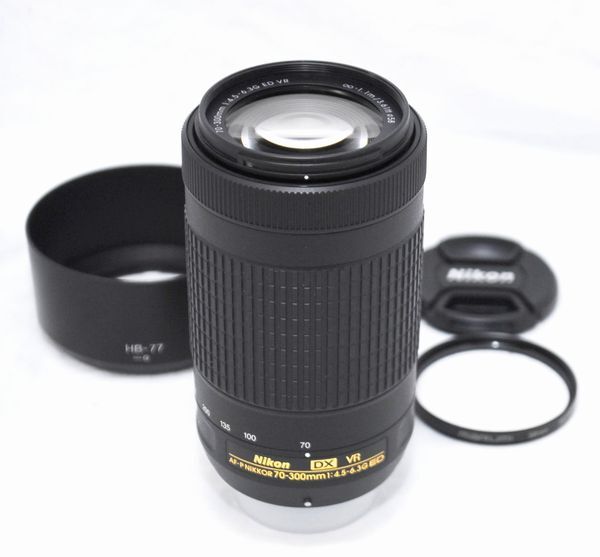 【新品級の超美品・フード付き】Nikon ニコン AF-P DX NIKKOR 70-300mm f/4.5-6.3 G ED VR