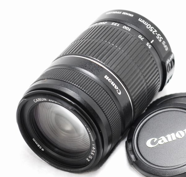 【超美品】Canon キヤノン EF-S 55-250mm F4-5.6 IS Ⅱ　訳あり