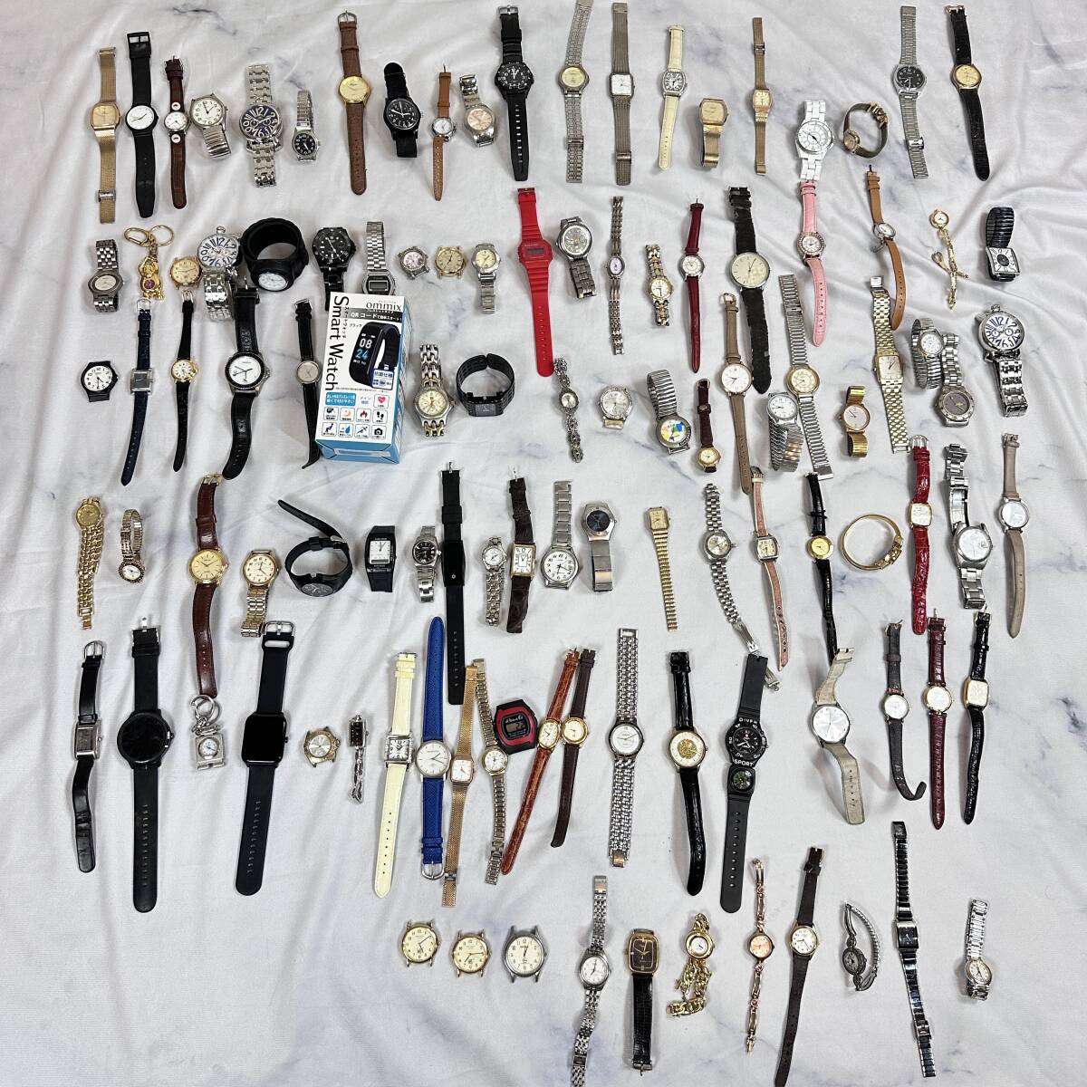 時計 まとめ テクノス 111本 クォーツ 大量 シルバー 機械式 腕時計 １円 ジョーボクサー アニエスベー ブランド 山 現状 約5.5kg