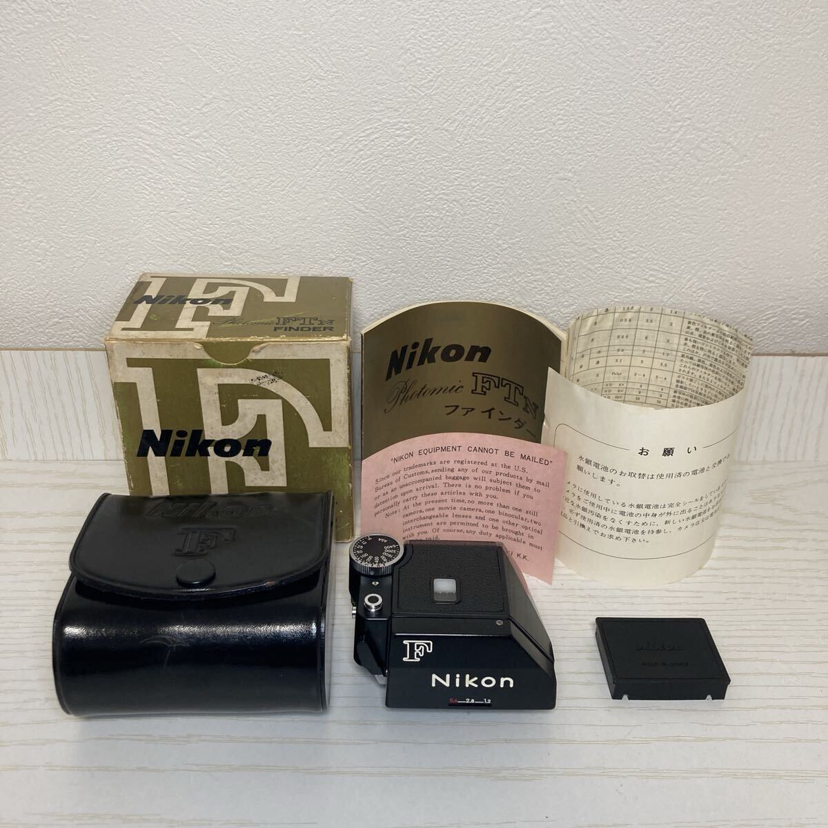 【1円〜】通電OK Nikon F2 Photomic FTN ファインダー 箱 ケース 説明書付き