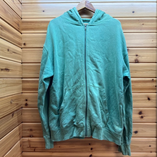 ★stussy ステューシー★フルジップアップパーカー★サイズ XL★年代不明★色あせ有り★