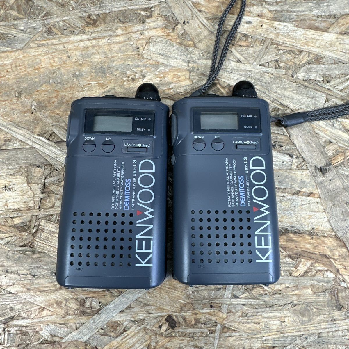 kt0411/1円〜/KENWOOD/ケンウッド/特定小電力トランシーバー/UBZ-L3/2点/動作未確認/現状品/s1000