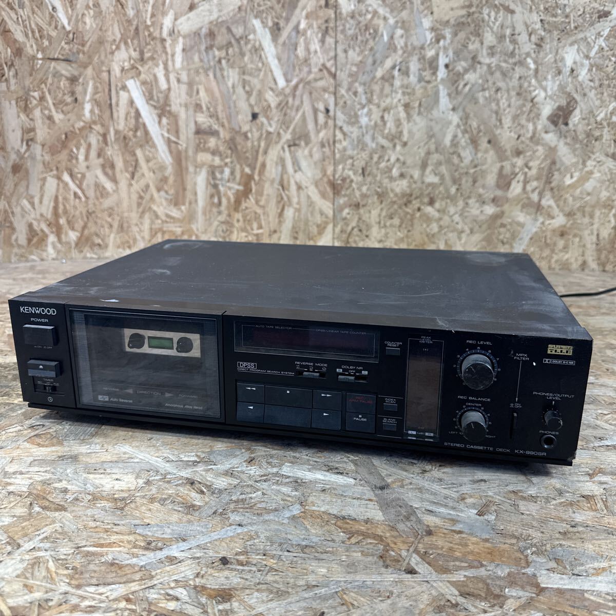ae0411/1円〜/KENWOOD/ケンウッド/ステレオカセットデッキ/KX-990SR/オーディオ/音響機器/通電のみ確認/ジャンク