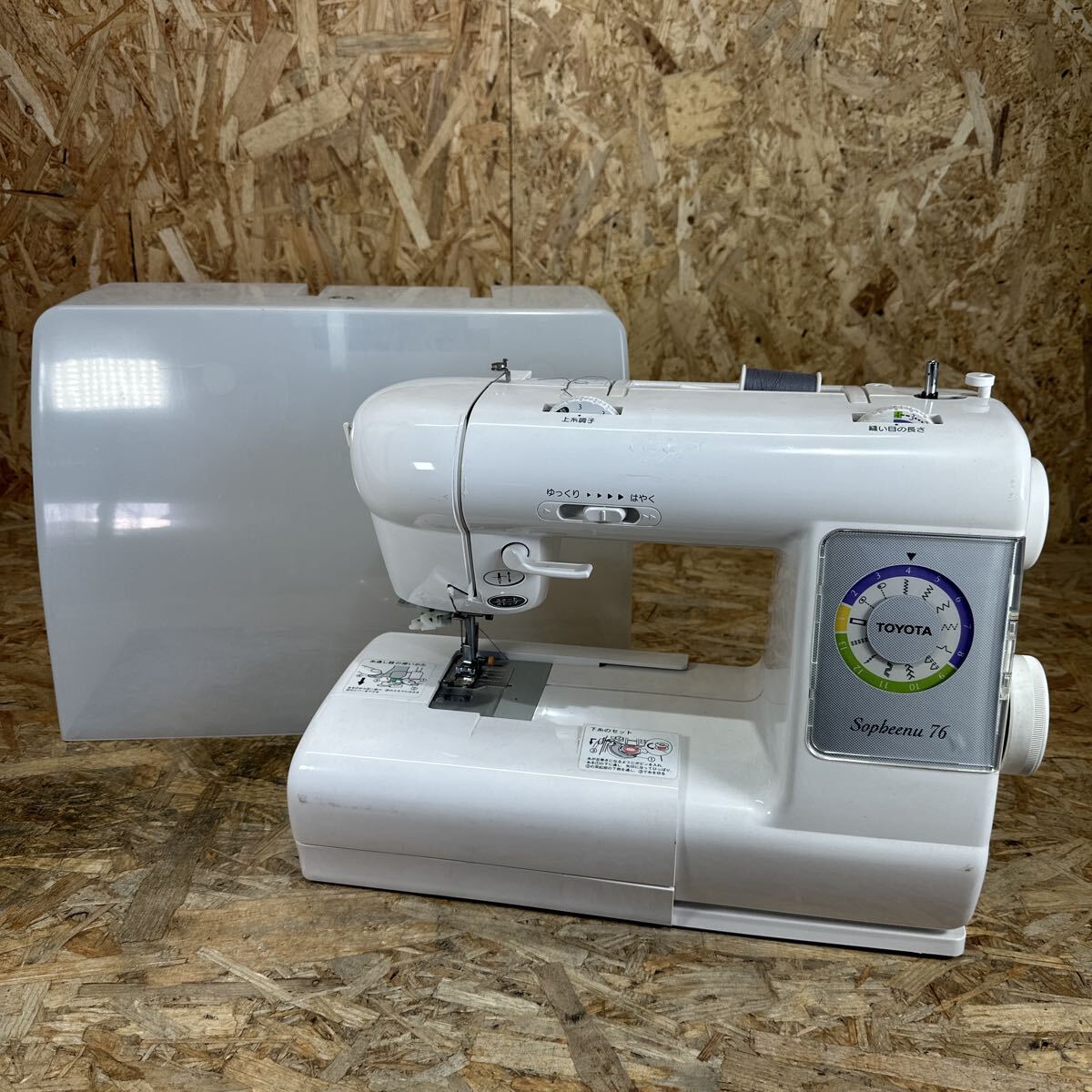 ae0411/1円〜/TOYOTA/トヨタ/Sopheenu76/ソフィーヌ76/ミシン/TM2D/TM760/ハンドクラフト/手工芸/裁縫/通電のみ確認/現状品