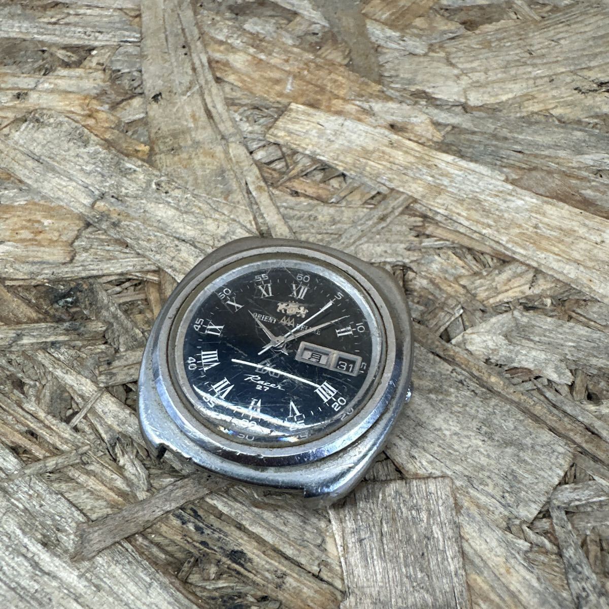 st0415/1円〜/ORIENT AAA DELUXE/オリエント デラックス/AT/自動巻き/メンズ/腕時計/Racer/レーサー/H349-13770/ジャンク