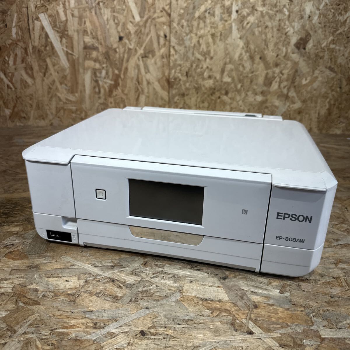 ae0415/1円〜/EPSON/エプソン/インクジェットプリンター/EP-808AW/複合機/ホワイト/C491P/2015年製/廃インクエラー/ジャンク