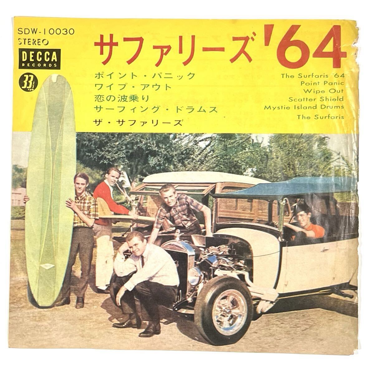 m422 ザ・サファリーズ / サファリーズ' '64 SDW-10030 DECCA THE SURFARIS コンパクト盤 4曲入り 流通少