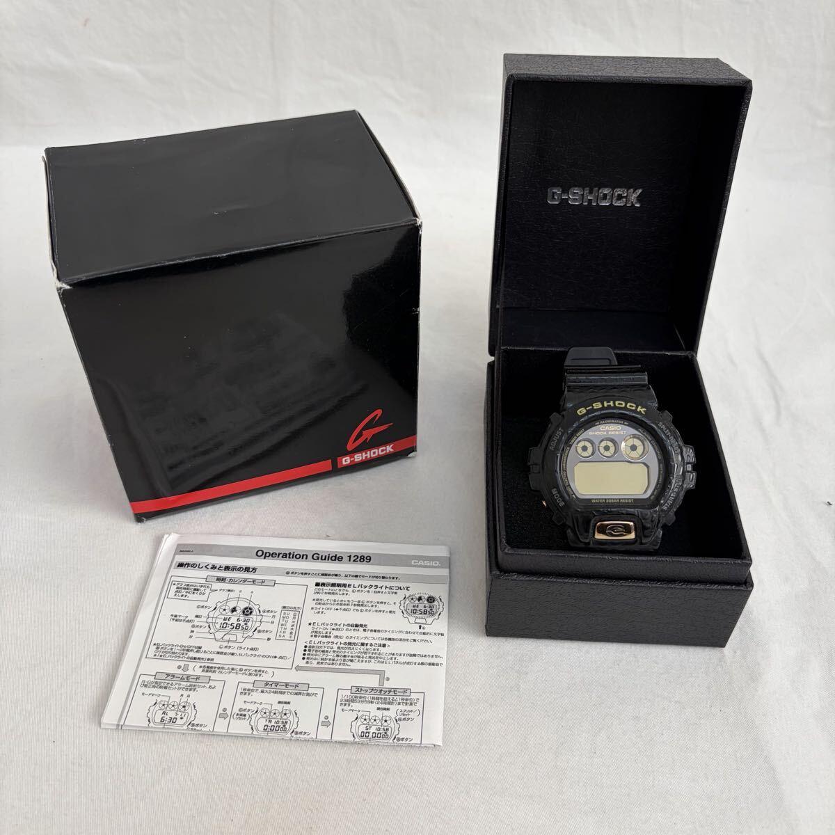 0001【0402 B-1651】CASIO カシオ G-SHOCK ジーショック DW-6900CR 腕時計 クォーツ デジタル メンズ 腕時計 不動品 ※タバコ臭あり