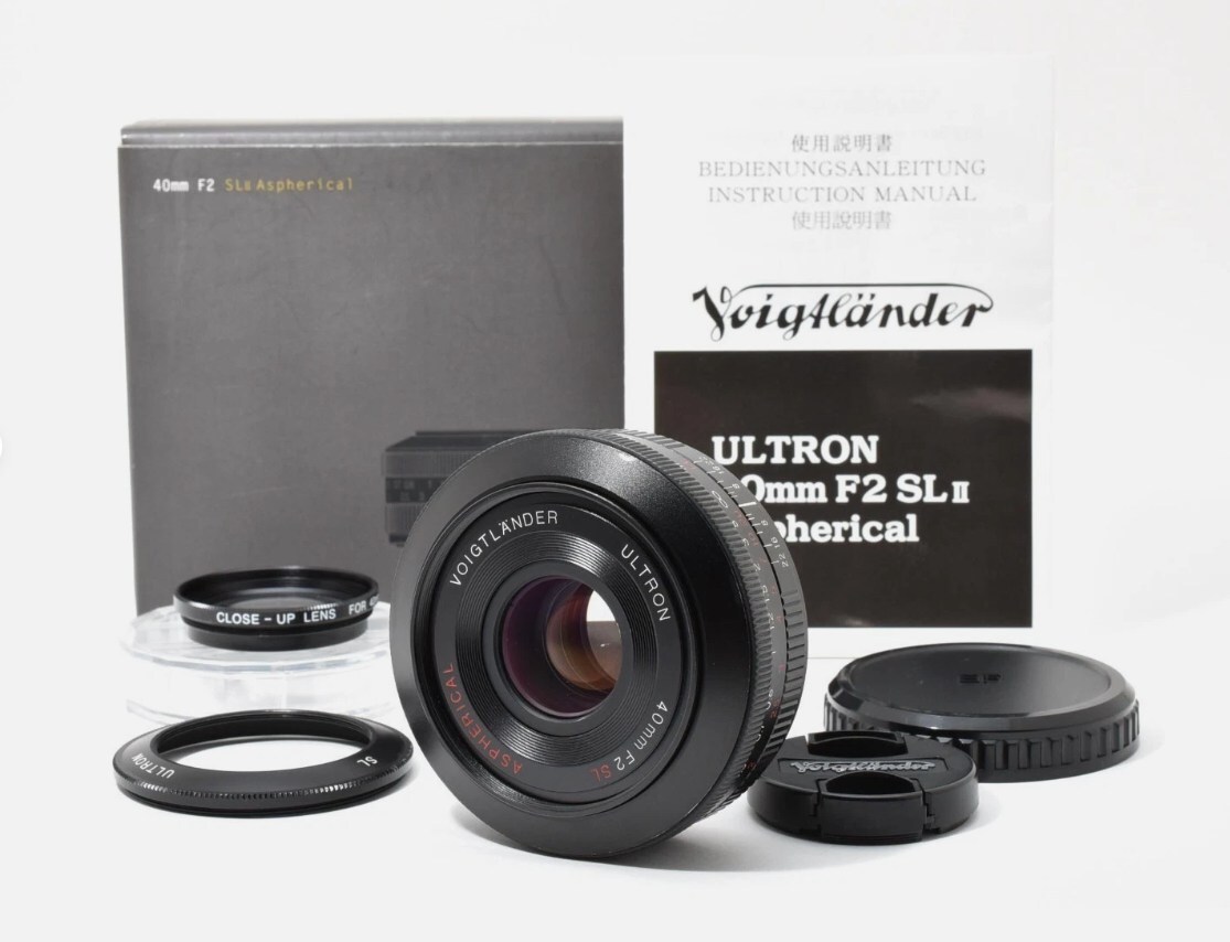Voigtlander ULTRON 40mm F2 SL II Aspherical Canon EF 美品 元箱付 フィルター付