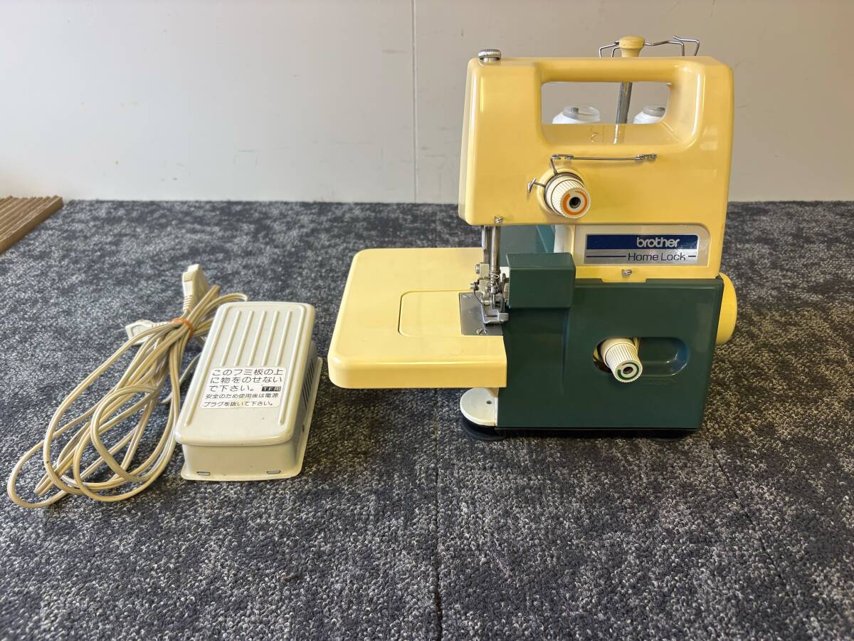 Brother HOME LOCK TE4-B221 ブラザー ロックミシン ホームロック 通電確認済フットコントローラー付