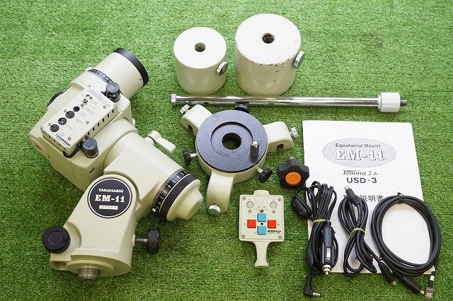[QS][C6888914] 高橋製作所 タカハシ EM-11 Temma 2 Jr. 赤道儀 ケーブル/コントローラー 等付属 天体望遠鏡 部品