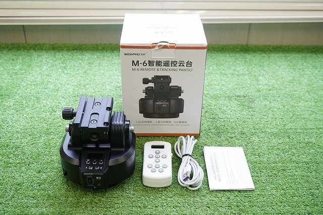 [QS][C6889560] SOONPHO M6 M-6 電動雲台 リモコン/ケーブル 等付属 天体望遠鏡 部品
