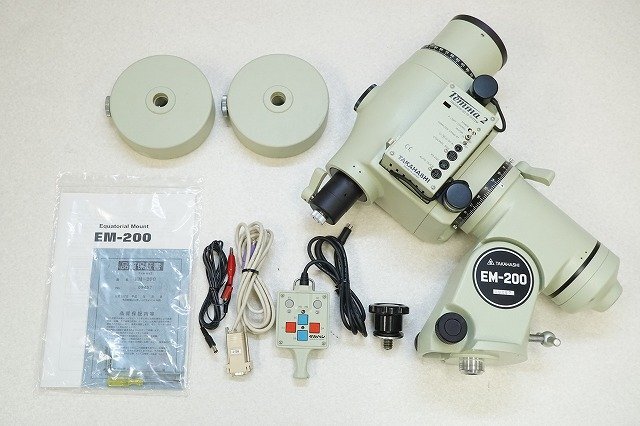 [QS][C6887416] 高橋製作所 タカハシ EM-200 Temma 2 赤道儀 ウェイト/コントローラー 等付属 天体望遠鏡 部品