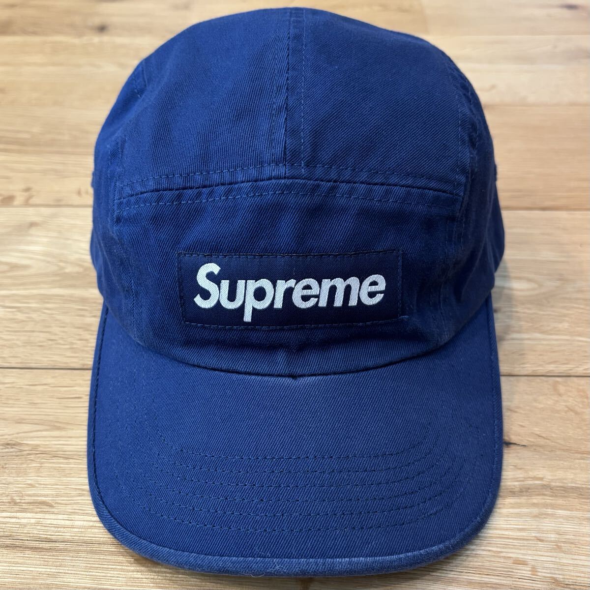 Supreme Washed Chino Twill Camp Cap ネイビー シュプリーム ウォッシュド チノ ツイル キャンプ キャップ Box Logo ボックスロゴ 