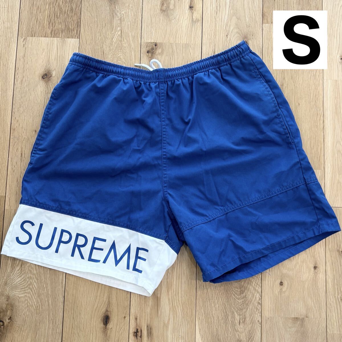 【希少】Supreme Banner Water Short ブルー 青 シュプリーム バナー ウォーターショーツ ハーフパンツ 短パン