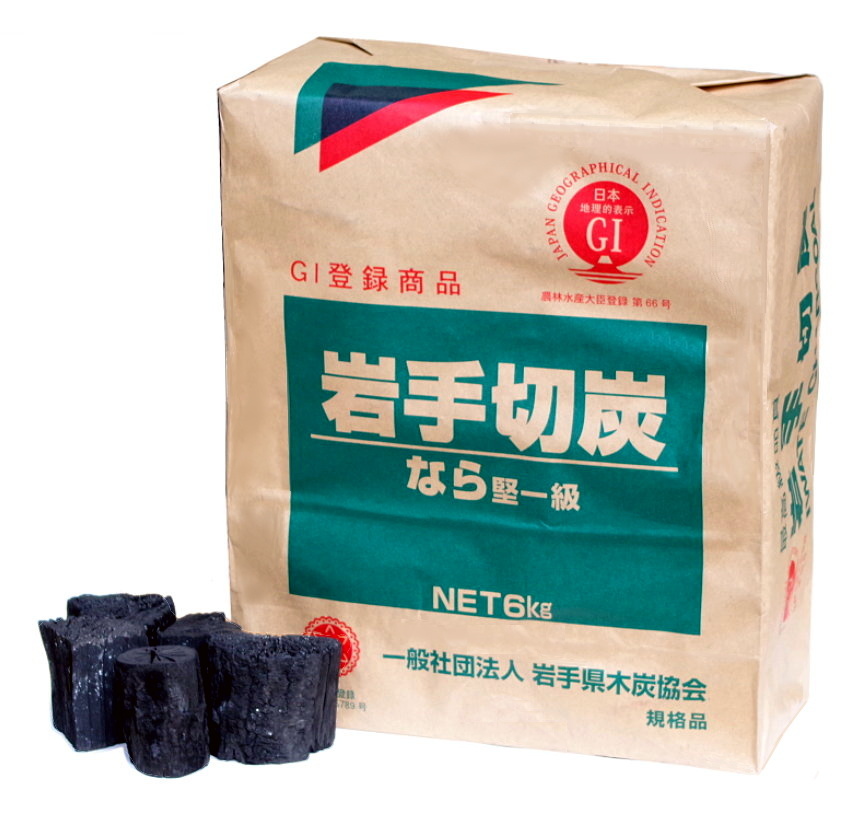 岩手 なら切炭 GI 6kg　炭 木炭 浄化 消臭 除湿 炊飯 バーベキュー BBQ キャンプ