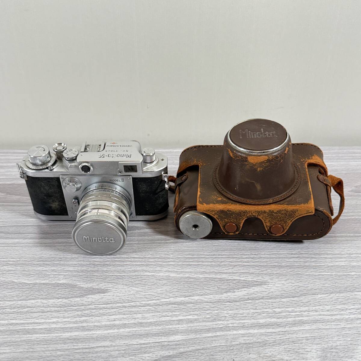 ジャンク　Minolta-35 Model II ミノルタ フィルムカメラ　レンジファインダー　SUPER ROKKOR 1:2 f=5cm