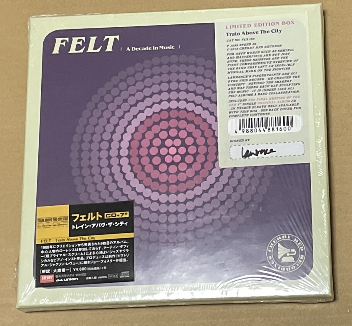 未開封 送料込 Felt - Train Above The City CD + 7インチ レコード / フェルト - トレイン・アバヴ・ザ・シティ / FLX188