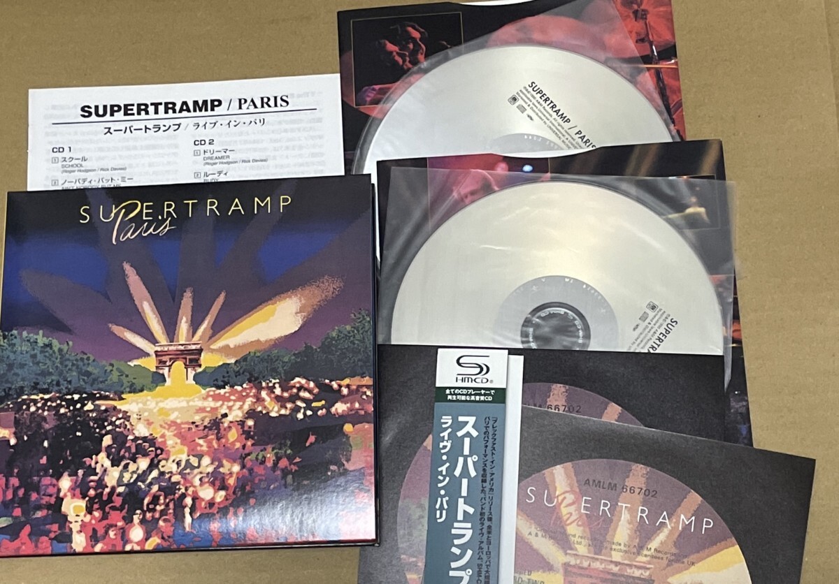 送料込 2SHM-CD Supertramp - Paris 紙ジャケット / スーパートランプ - ライヴ・イン・パリ / UICY93613