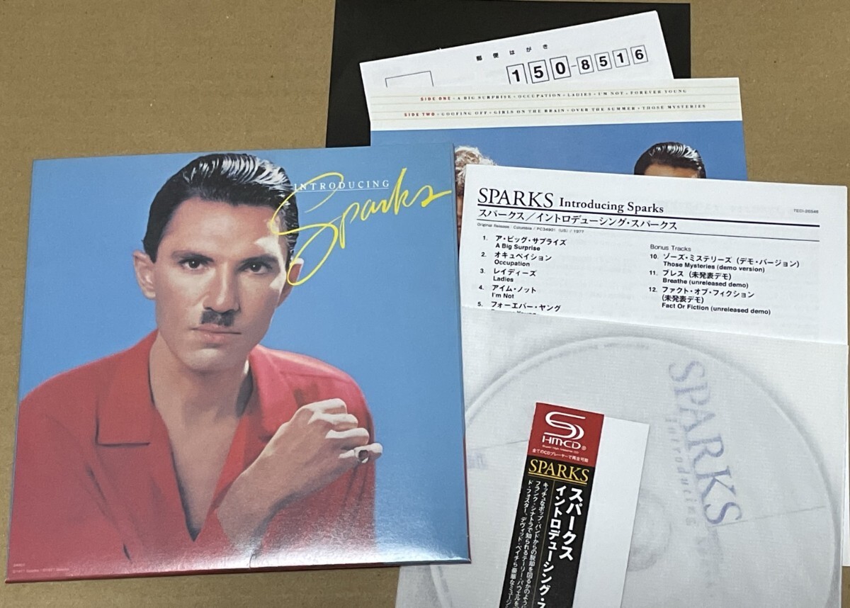 送料込 SHM-CD Sparks - Introducing Sparks 紙ジャケット / イントロデューシング・スパークス / TECI26546
