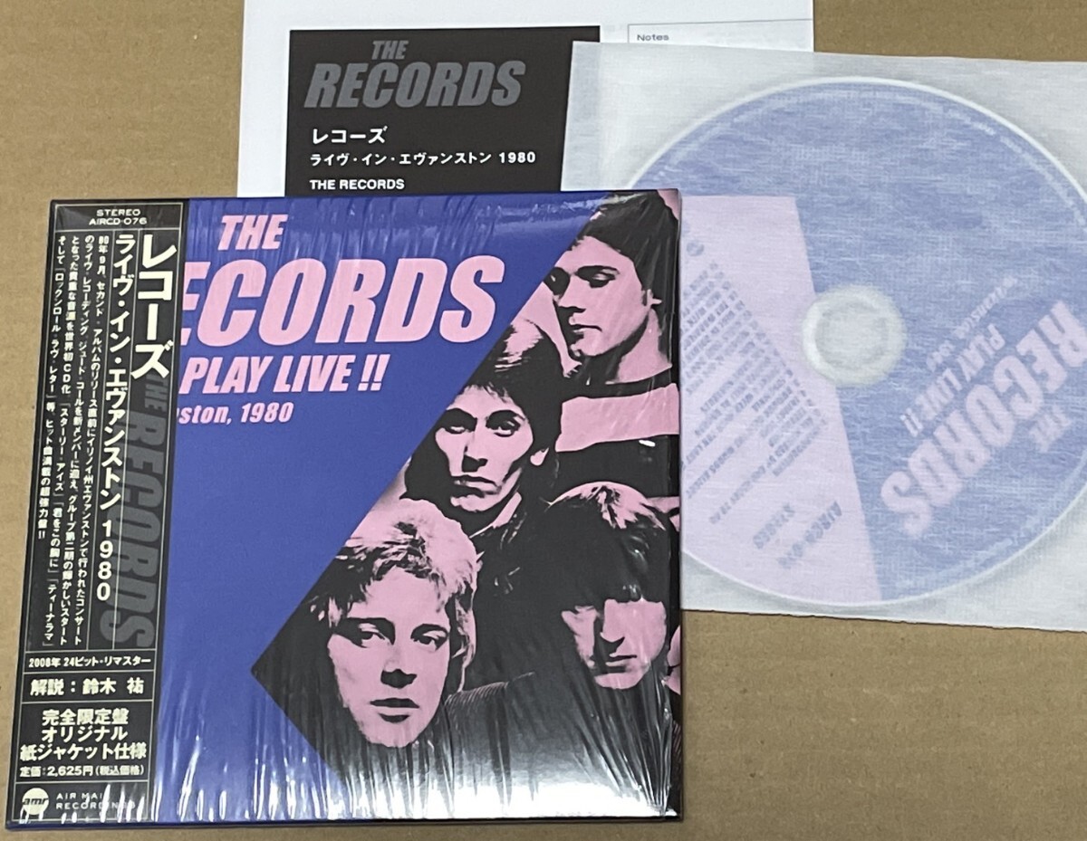 送料込 Records - Play Live!! 紙ジャケットCD / レコーズ - ライブ・イン・エヴァンストン 1980 / AIRCD076