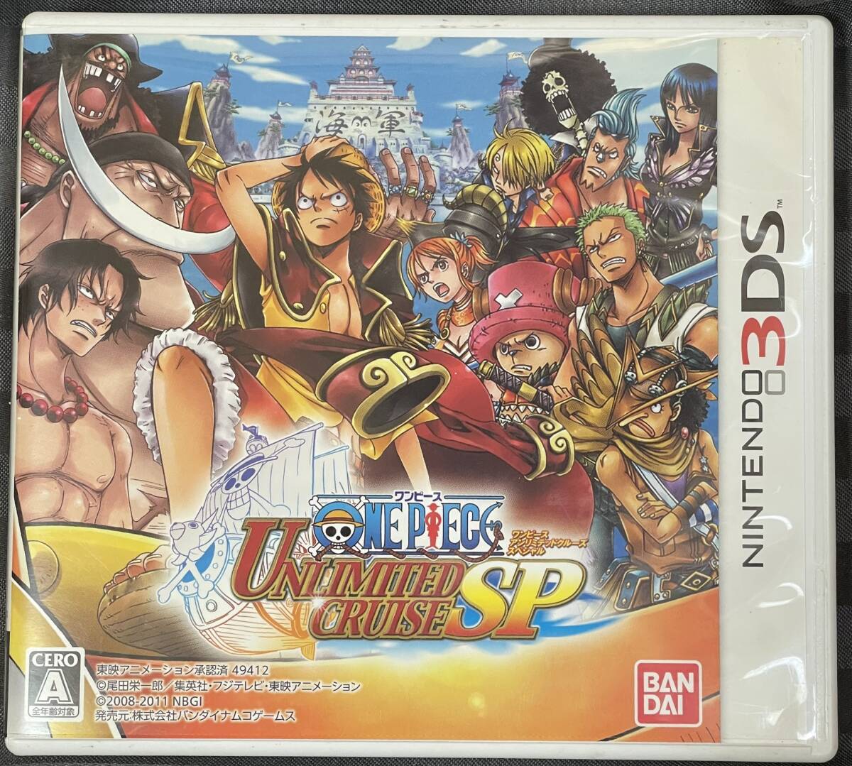 ケース、マニュアルのみ 3DS「ワンピース アンリミテッドクルーズ スペシャル」
