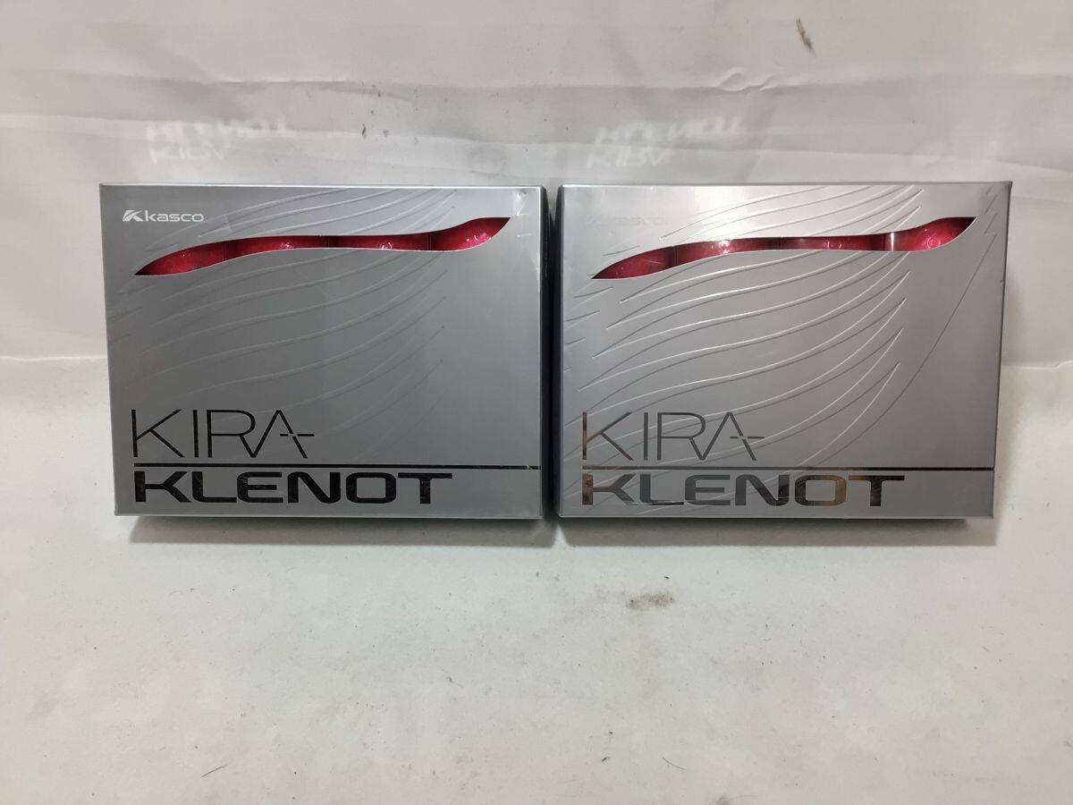 買マス1243-60【未使用】kasco キャスコ KIRA KLENOT キラ ゴルフボール 12個入 2ダースまとめ ピンクサファイア ハイクオリティボール