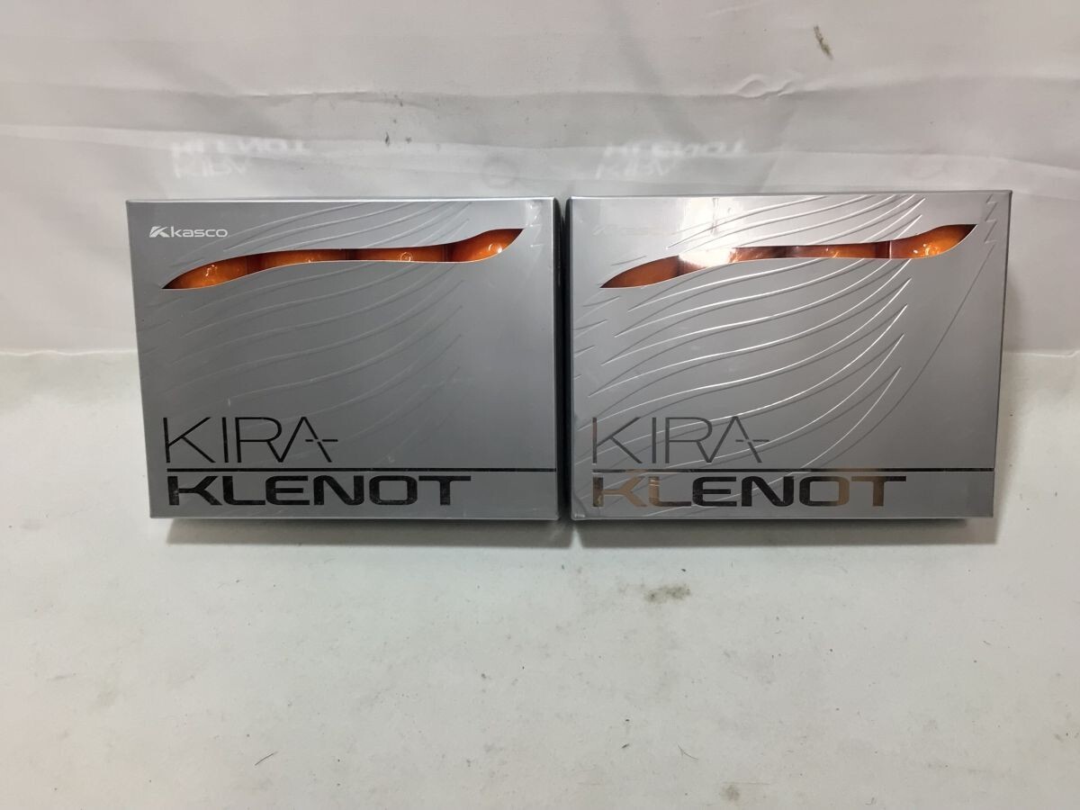 買マス1242-60【未使用】kasco キャスコ KIRA KLENOT キラ ゴルフボール 12個入 2ダースまとめ オレンジトパーズ ハイクオリティボール
