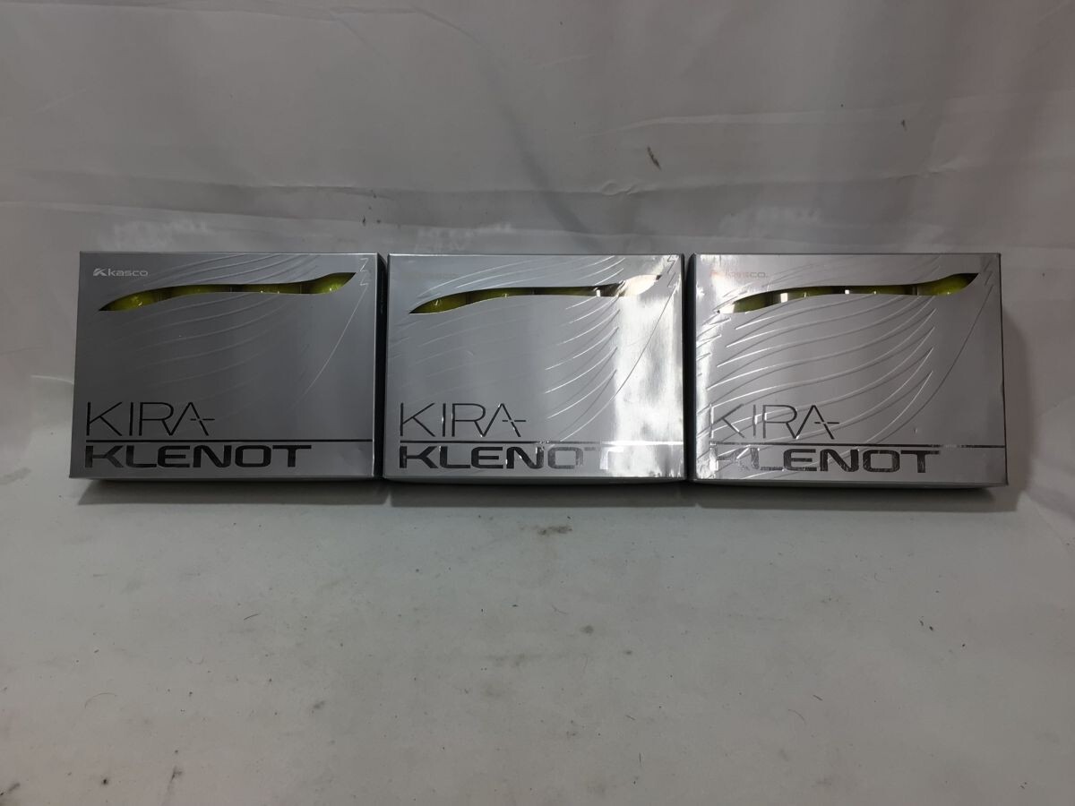 買マス1240-60【未使用】kasco キャスコ KIRA KLENOT キラ ゴルフボール 12個入 3ダースまとめ イエローダイヤモンド ハイクオリティボール