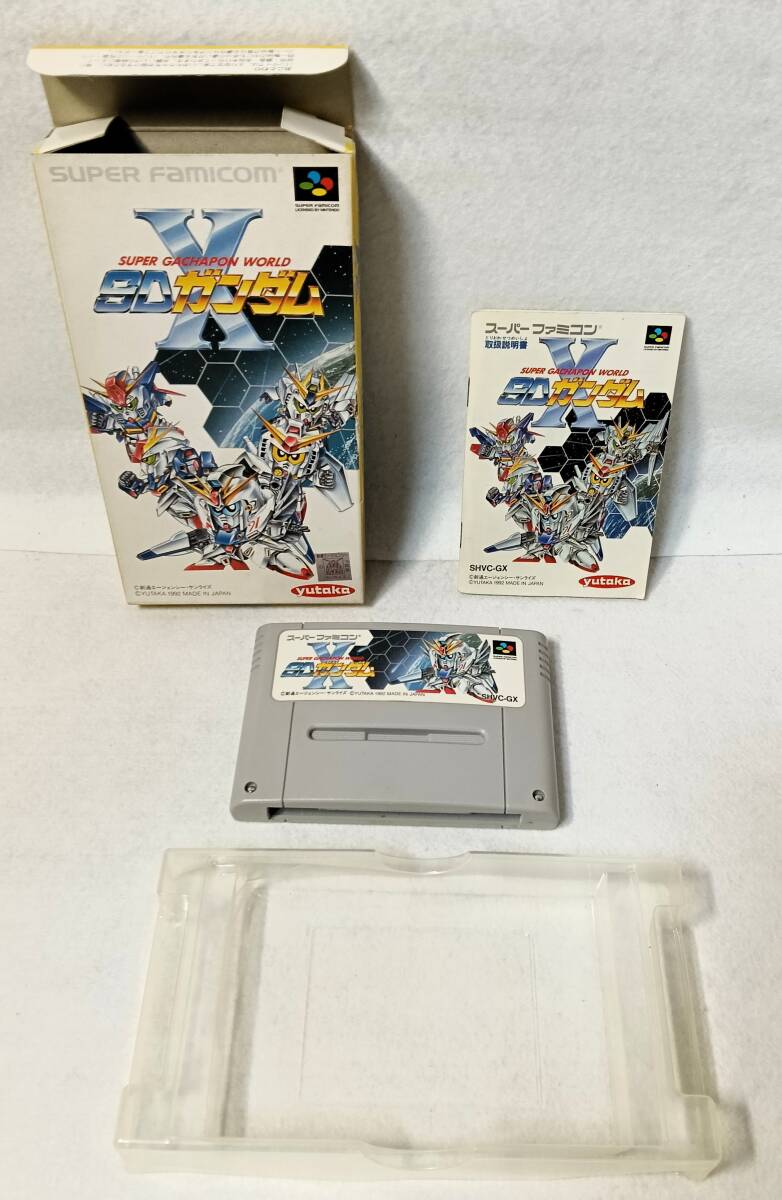 箱/説明書付SFCスーパーガチャポンワールドSDガンダムX Super Gachapon World SD Gundam X SNESスーパーファミコンSUPER Famicom SHVC-GX