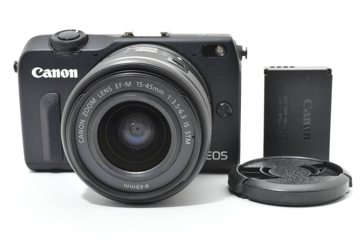 ★良品★ キャノン CANON EOS M2 ＋ EF-M 15-45mm IS STM ★バッテリー付き！　　　78-98-5#081 #7981