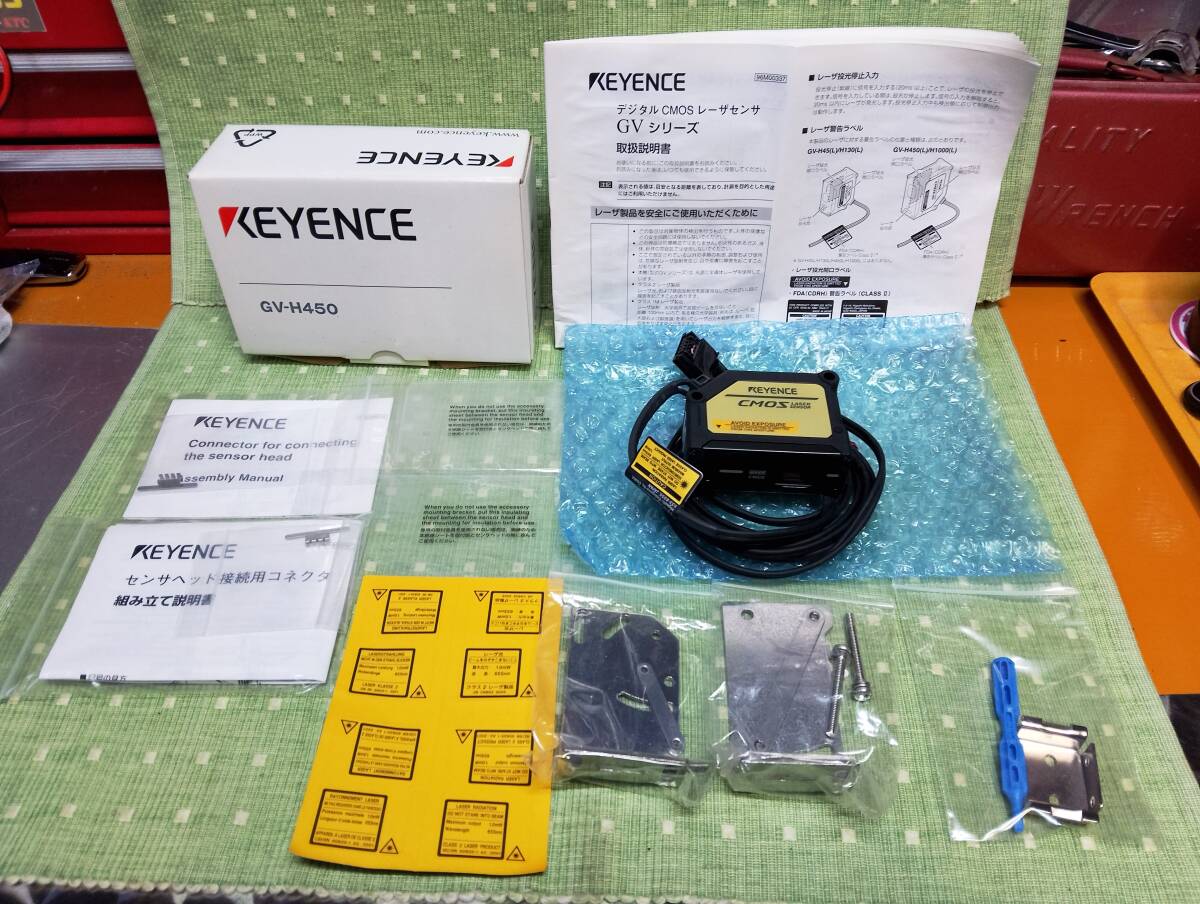 未使用品！KEYENCE「ＧＶ－Ｈ４５０」キーエンス デジタルCMOSレーザセンサLASER SENSORセット