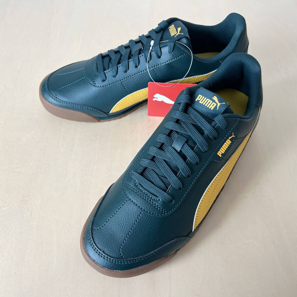 【新品特価】26.5cm 緑/黄色 プーマ チュリーノ 2 PUMA TURINO Ⅱ DRAK.GREEN/YELLOW US8.5/26.5cm 397452-20