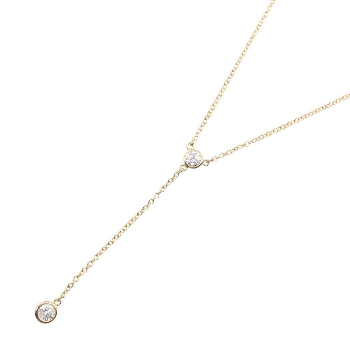 ティファニー TIFFANY＆CO バイザヤード ネックレス ネックレス ジュエリー K18（イエローゴールド） ゴールド系 【中古】