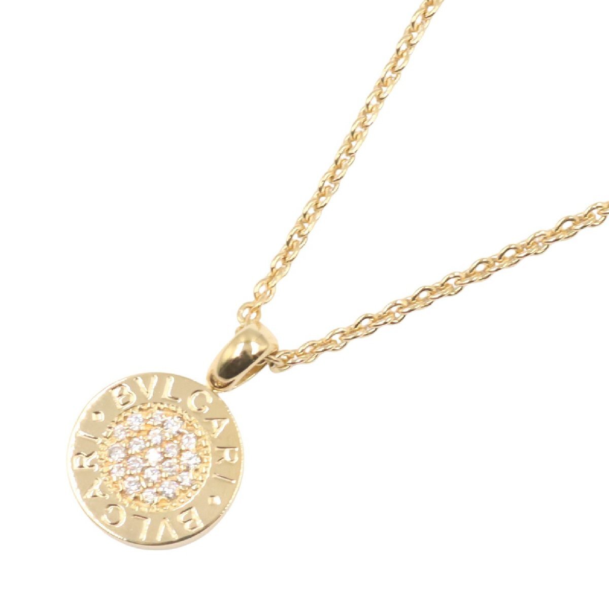 ブルガリ BVLGARI ブルガリブルガリ ダイヤ ネックレス ネックレス ジュエリー K18（イエローゴールド） クリア系 【中古】