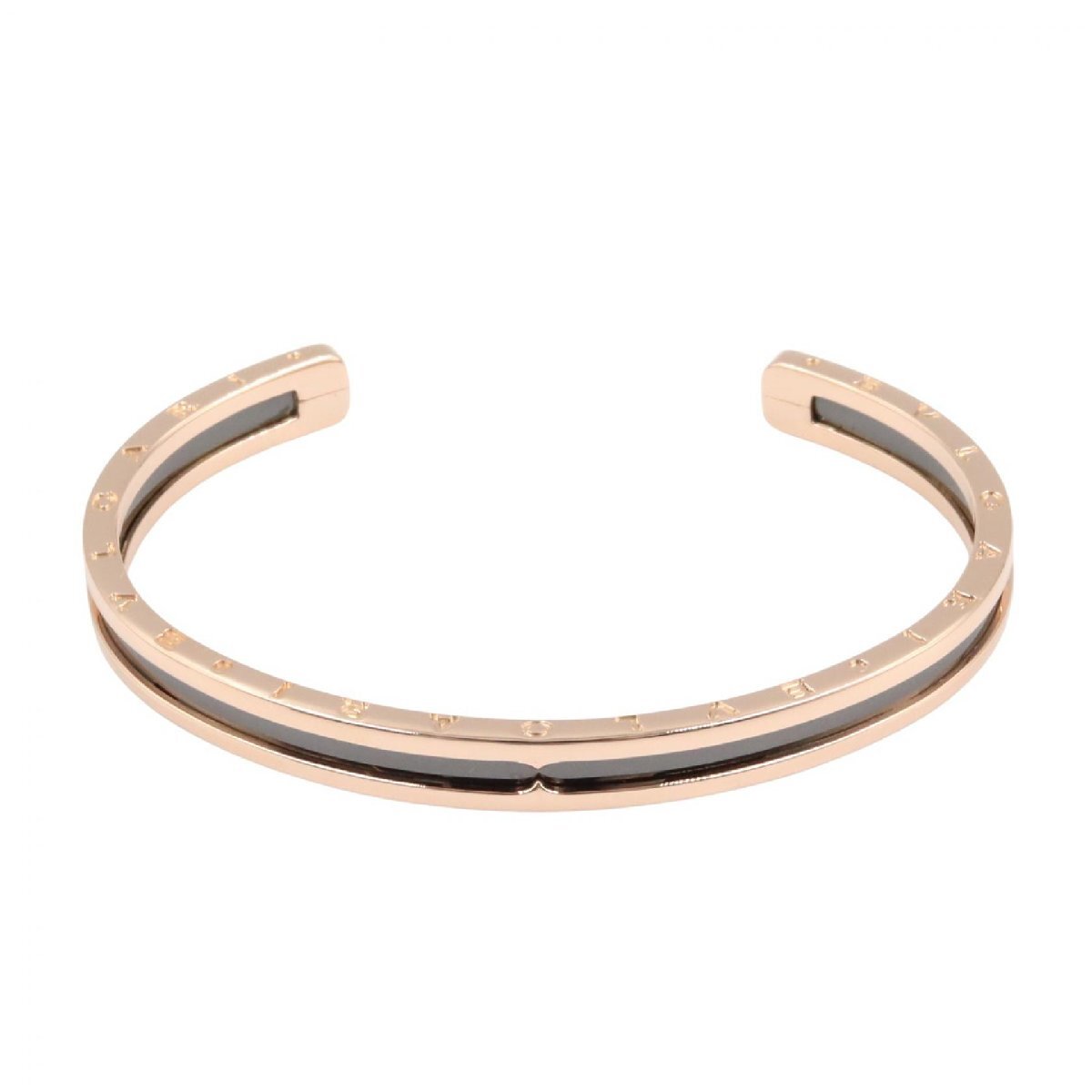 ブルガリ BVLGARI B-zero1 ビーゼロワン ブレスレット セラミック ブレスレット アクセサリー K18PG（ピンクゴールド） ゴールド系