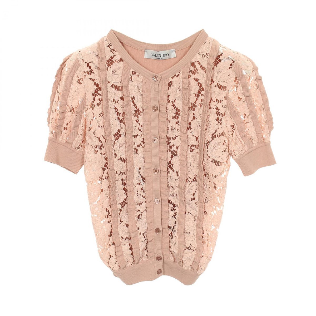 ヴァレンチノ Valentino カーディガン 衣料品 トップス レーヨン ピンク系 【中古】