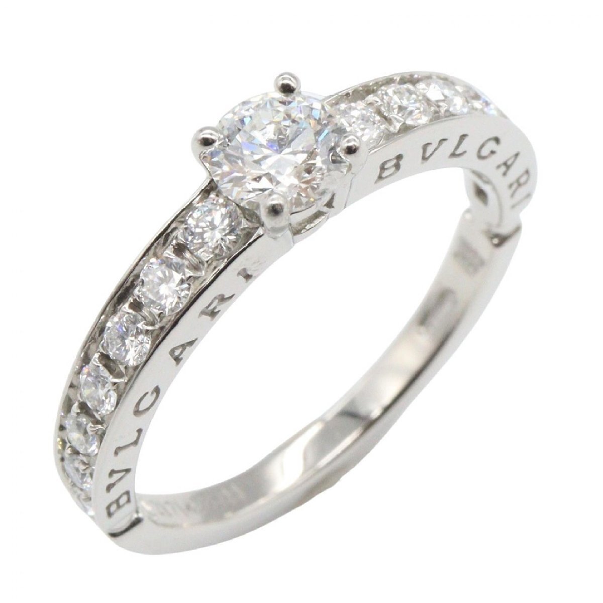 ブルガリ BVLGARI ダイヤ リング リング・指輪 ジュエリー Pt950プラチナ シルバー系 【中古】