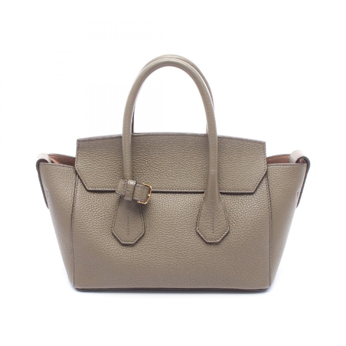 バリー BALLY SOMMET ソメット スモール ハンドバッグ バッグ レザー グレー系 【中古】