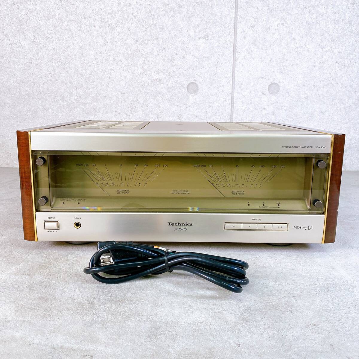 ＜ヤフオクのみ＞動作品　Technics テクニクス SE-A3000 パワーアンプ MOS class AA 高級機 名機